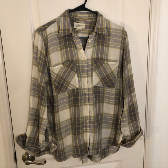 Denim & Supply Ralph Lauren Tops - Ralph Lauren vintage Denim & Supply Plaid linen blend Button Down Utility shirt